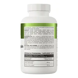 Амінокислота OstroVit Betaine HCl + Pepsin 100 капсул - мініатюра 3