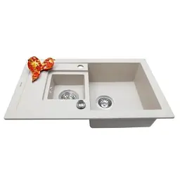 Мийка кухонна Perfelli PIERRA PGP 536-78 LIGHT BEIGE - мініатюра 3