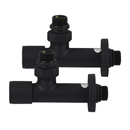 Набір Кран вентильний кутовий з американкою Solomon Lux 1/2″ 7777 (2шт.) Black 000020284 - мініатюра 4