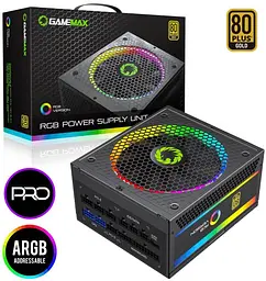 Блок живлення GameMax 750W RGB-750 PRO (RGB-750 PRO) - мініатюра 8