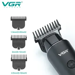 Машинка для стрижки волосся VGR V-937, тример для бороди, акумуляторна професійна машинка - мініатюра 6