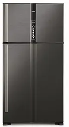 Холодильник з верхньою морозильною камерою Hitachi R-V720PUC1KBBK чорний (R-V720PUC1KBBK)
