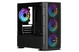 2E Gaming Корпус Calleo GB700 без БЖ 2xUSB3.0, 1xUSB2.0, 4x120мм ARGB, VGA 320мм, LCS ready, контролер з пультом, TG Side Window, mATX, чорний