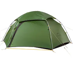 Двомісний намет зі сферичним куполом Naturehike Cloud Peak 2 NH17K240-Y 20D (Темно-зелений)