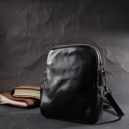 Жіноча шкіряна сумка Vintage 14,5х18х7 см 000275464 - мініатюра 9