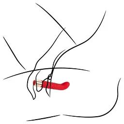 Вібратор B - Series Lyla G Spot 14.5 см (червоний) - мініатюра 11