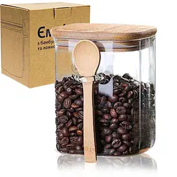 Ємність SNT з бамбук кришкою 600мл і ложкою 32243