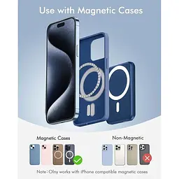 Портативний зарядний пристрій Podoru Magsafe 5000 mAh Wireless з кабелем Type-C PD 20W Mini Fast Charging Input Mag-safe - мініатюра 3