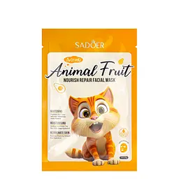 Маска для обличчя живильна Sadoer Animal Fruit Avocado тканинна 25 г (SD33888)