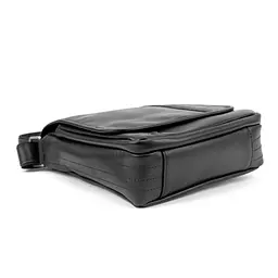 Класичний чоловічий месенджер з клапаном TIDING BAG t003A-1 чорний - мініатюра 4