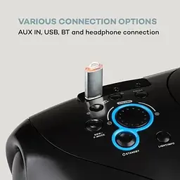 Музичний бумбокс Auna Spacewoofer DAB Boombox CD (10036341) - мініатюра 4