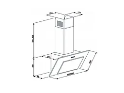 Витяжка ELEYUS VERTICAL 1000 60 WH - мініатюра 2