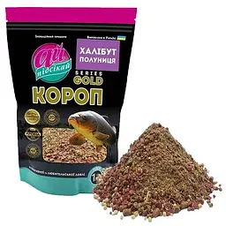 Принада Ай Підсікай Халібут/полуниця 1кг для лову риби GOLD CARP - в зіп