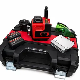 Акумуляторний лазерний рівень KRAFFTEC 4D 16 ліній з Bluetooth і штативом
