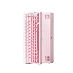 Ігрова механічна клавіатура Mchose G75 V2 / Три режими підключення / Ice Blue Switch / Pink