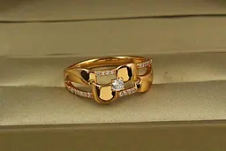 Кільце Xuping Jewelry заломлення р 20 золотисте