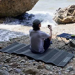 Килимок складаний IXPE Naturehike CNK2300DZ017, алюмінієва плівка, 200x65х2 см, темно-блакитний - мініатюра 5