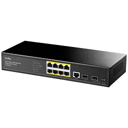 PoE-комутатор 11-портовий керований L2 Cudy GS2008PS2 гігабітний з 8 портами PoE, 120W (73-00538)