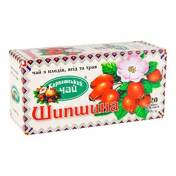 Чай Карпатський Чай Шипшина 40 г (20 шт. x 2 г) - мініатюра 3