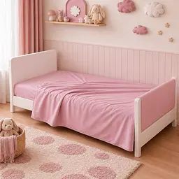 Дитяча постільна білизна MIRSON LITTLE KIDS фланель Pink 110х160см (2200012800478) - мініатюра 8