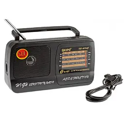 Радіоприймач всехвильовий FM 64-108 МГц, AM, SW від мережі 220V та батарейок 2*R20 радіо фм приймач Kipo KB 409 AC