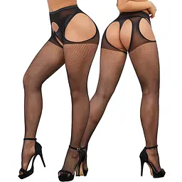 Колготки-панчохи сексуальні в сіточку One Size (87511) - мініатюра 2