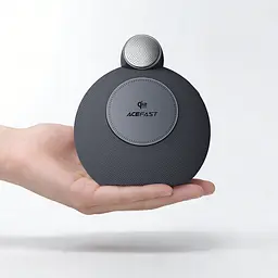 Портативна колонка ACEFAST K10 Air speaker with wireless charger Metal Grey - мініатюра 6