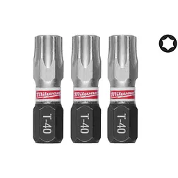 Біта SHOCKWAVE MILWAUKEE, TX40, 25мм, (3шт)