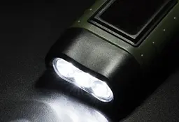 Динамо аварійний ліхтарик + microUSB (Зелений) - мініатюра 8