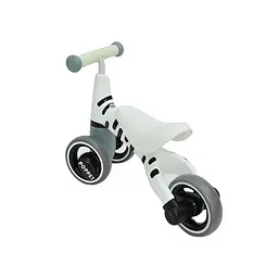 Дитячий триколісний біговел Poppet Зебра Беллі, сірий (PP-1602W) - мініатюра 4