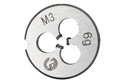 Плашка ручна кругла метрична Intertool M3 х 0.5 - мініатюра 2