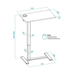 Компютерний стіл OfficePro ODM270B - мініатюра 2
