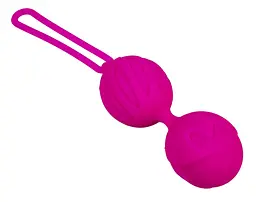 Вагинальные шарики Adrien Lastic Geisha Lastic Balls Mini S маленькие 3.4 см малиновые - миниатюра 2