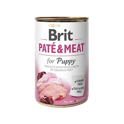 Вологий корм Brit Care Pate & Meat для цуценят, з куркою та індичкою, 400 г