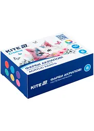 Фарби акрилові 6 кол. 20 мл KITE Creative пастельні (K-272)