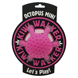 Іграшка Kiwi Walker для собак Восьминіг рожевий 12 см арт.TPR-838
