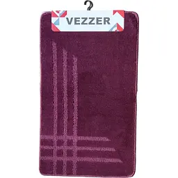 Набір килимків для ванної Vezzer Standart 60x100 та 60x50 см бордовий (VZS4034) - мініатюра 2
