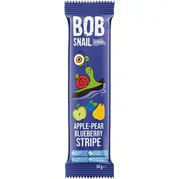 Цукерка фруктово-ягідна Bob Snail Яблучно-Грушево-Чорничний страйп 84 г (6 шт. х 14 г) - мініатюра 2