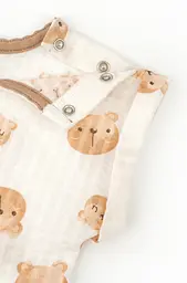 Пісочник для хлопчика Bears з кишенями з тканини інтерлок жатка - мініатюра 3