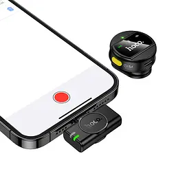 Бездротова мікрофонна система HOCO L21 Charm magnetic (Lightning) Чорний - мініатюра 3