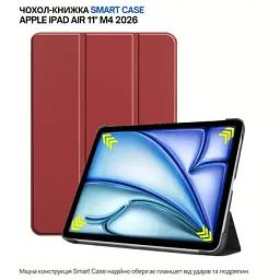 Чохол до планшета BeCover Smart Case Apple iPad Air 11" M4 2026 Red Wine (715201) - мініатюра 6
