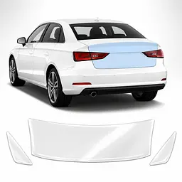Антигравійна захисна бронеплівка за лекалами для Audi A3 8V 2012-2020 - зона кришки багажника