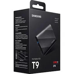 Зовнішній SSD накопичувач Samsung T9 2TB Black (MU-PG2T0B/EU) [110247] - мініатюра 8