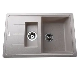 Гранітна мийка Globus Lux Izeo мигдаль780x500мм-А0008 000008010, Терра