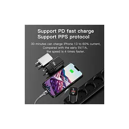 Зарядний пристрій Essager 1xUSB + 1xUSB-C PD 30 Вт чорний (ECTPQS-ZTB01) - мініатюра 6