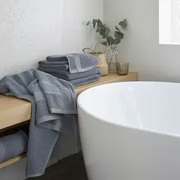 Банний рушник 70x140 см котоновий сірий Colorful Home - мініатюра 3