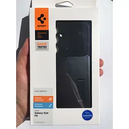 Протиударний чохол із підставкою для Samsung Galaxy S24 FE (S721) Spigen Slim Armor Metal Slate ACS08563 - мініатюра 3