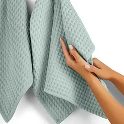 Набір рушників Cosas Cube White & Cube Mint 2 шт. (SetTowel_95-SqWhite_130-SqMint) - мініатюра 8
