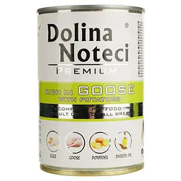 Вологий корм для собак Dolina Noteci Premium з гусаком та картоплею 400 г - мініатюра 2