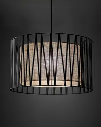 Підвісний світильник, люстра TK Lighting 4557 Harmony E27 3x15W IP20 коричневий - мініатюра 3